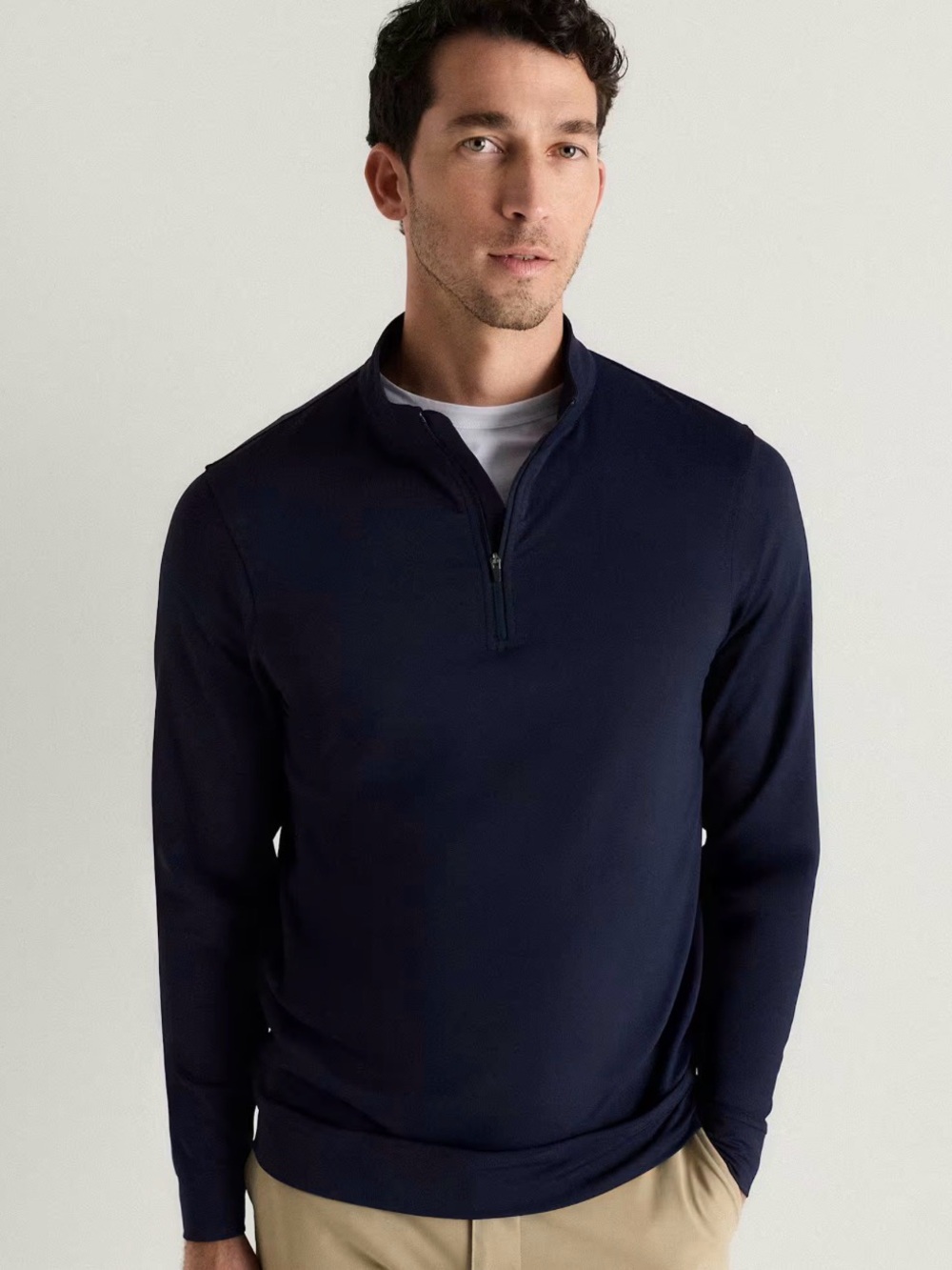 J. Crew new with tags Navy Half-Zip Performance Pullover
